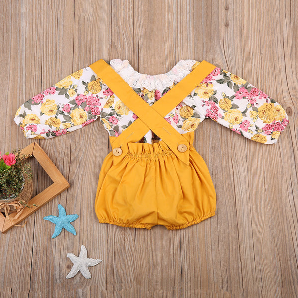 Little Sunflower (2-Piece Romper Outfit)