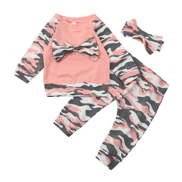 Pink Camo (3-Piece Outfit)