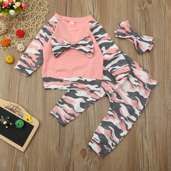 Pink Camo (3-Piece Outfit)