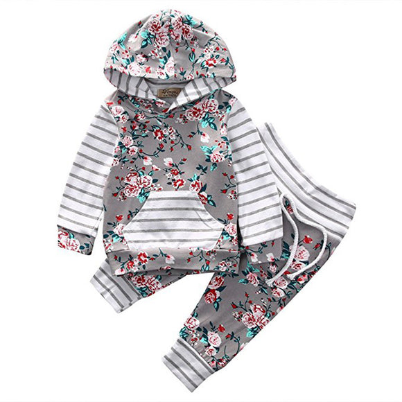 Stripes and Flowers (2-Piece Outfit)