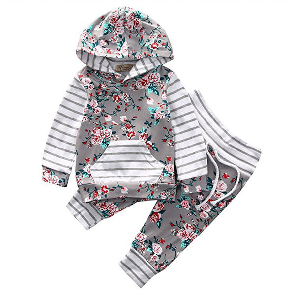 Stripes and Flowers (2-Piece Outfit)