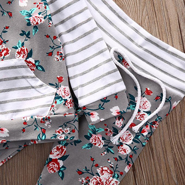 Stripes and Flowers (2-Piece Outfit)