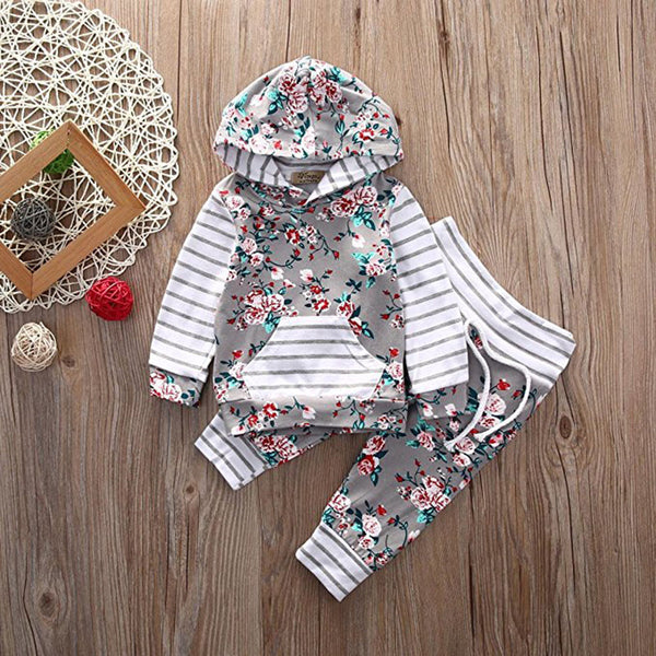Stripes and Flowers (2-Piece Outfit)