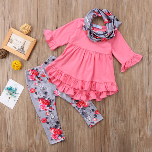Ruffled Sleeves (3-Piece Outfit)