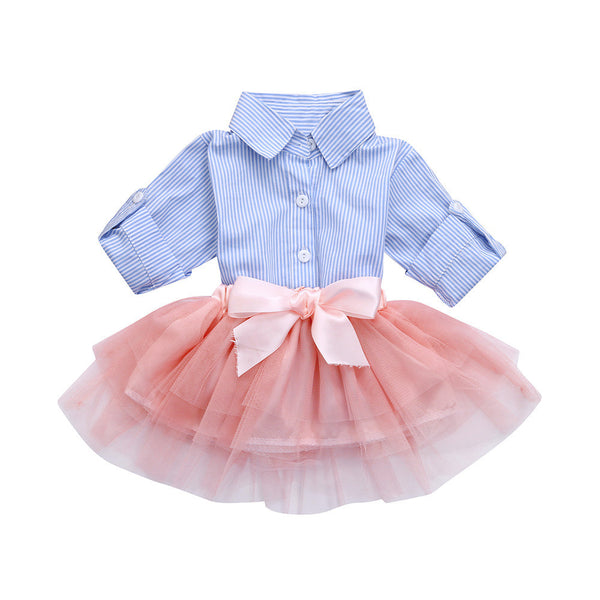 Striped Bow & Tutu (2-Piece Outfit)