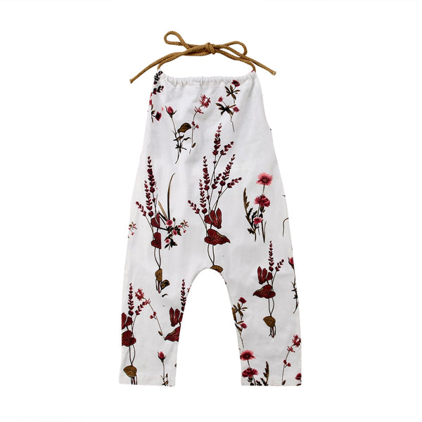 White Floral Romper (1-Piece)