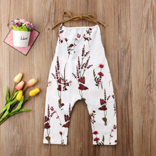 White Floral Romper (1-Piece)