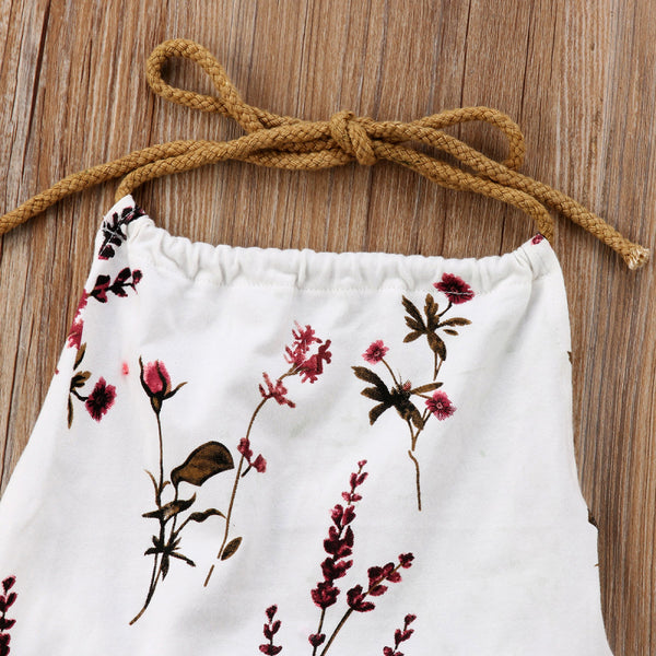 White Floral Romper (1-Piece)