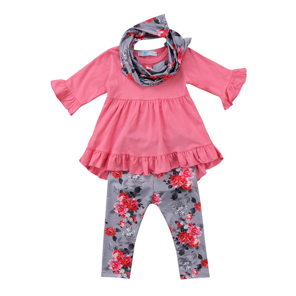 Ruffled Sleeves (3-Piece Outfit)