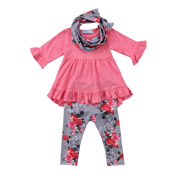 Ruffled Sleeves (3-Piece Outfit)