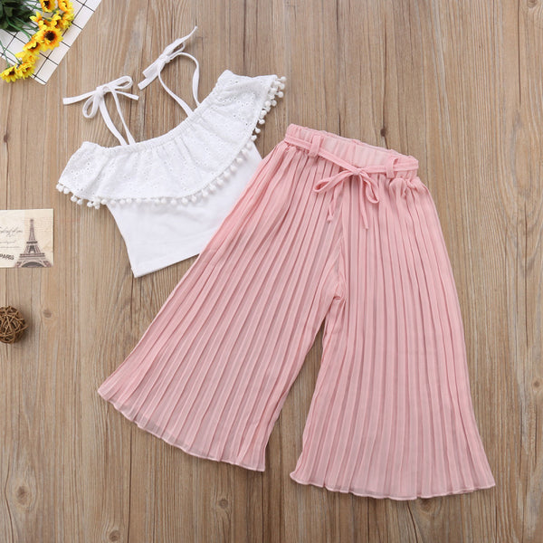 Laced Crop Top (2-Piece Outfit)