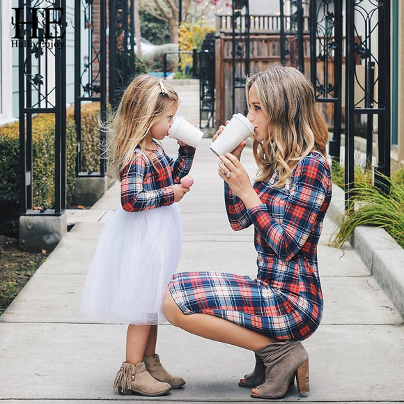 Plaid Checker Dress
