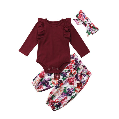 Floral Ruffles (3-Piece Outfit)